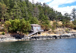 Cabin on the shore
